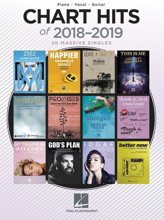 Chart Hits Of 2018-2019 (PVG) - nuty na fortepian, melodia, akordy gitarowe, teksty