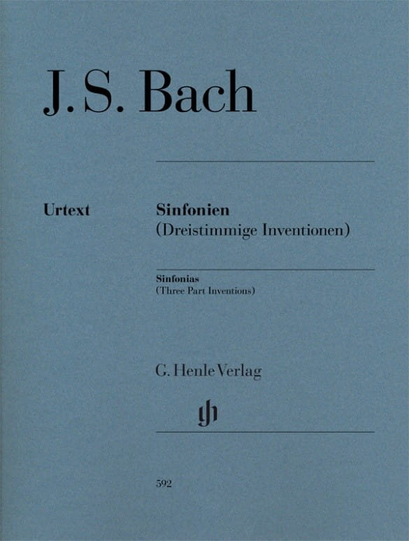 Jan Sebastian Bach: Sinfonien (Dreistimmige Inventionen) - Sinfonias (Three Part Inventions) - Sinfonie (Inwencje trzygłosowe) BWV 787-801 - nuty na f