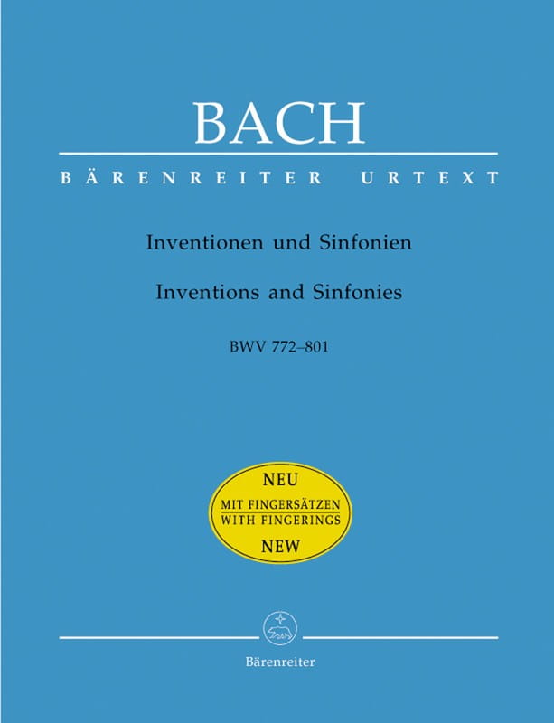 Jan Sebastian Bach: Inventions and Sinfonias BWV 772-801 - Inwencje dwugłosowe i Sinfonie trzygłosowe - nuty na fortepian