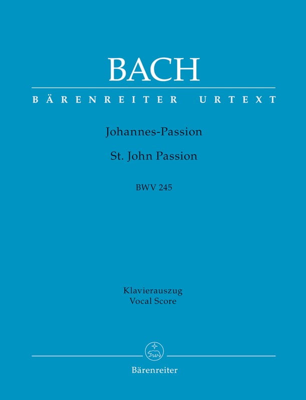 Jan Sebastian Bach - St. John Passion BWV 245 - Pasja wg św. Jana - nuty na chór SATB z fortepianem