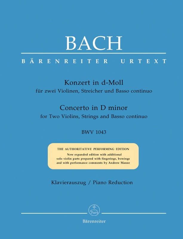 Jan Sebastian Bach: Concerto for two Violins, Strings and Basso continuo in D minor BWV 1043 - Koncert na dwoje skrzypiec (podwójny na skrzypce) d-mol
