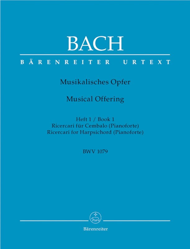 Jan Sebastian Bach - Musical Offering BWV 1079 - Volume 1: Ricercari for harpsichord (pianoforte) - Muzyczna ofiara tom 1 - nuty na klawesyn (fortepia