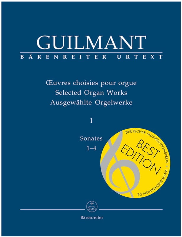 Alexandre Guilmant: Selected Organ Works Volume 1 - Sonates 1-4 - nuty na organy