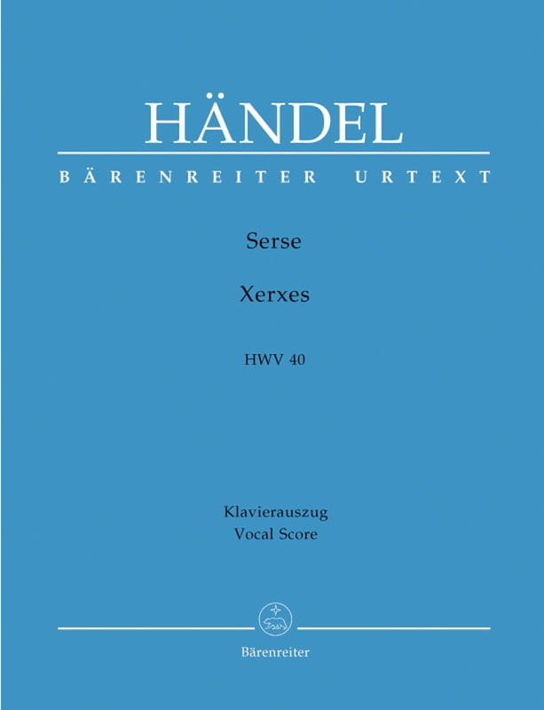 Georg Friedrich Handel: Xerxes HWV 40 - Kserkses - nuty na głos i wyciąg fortepianowy