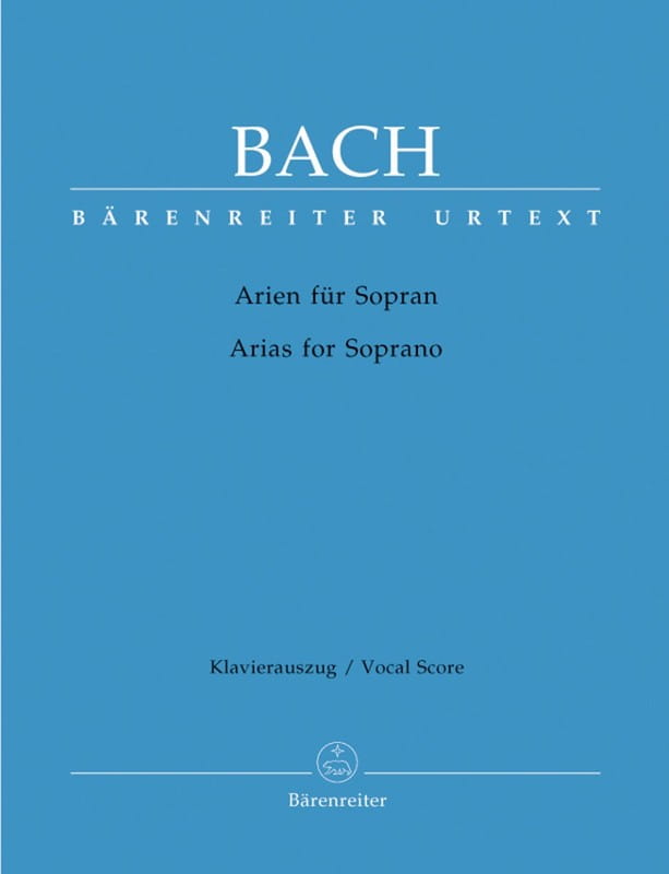 Jan Sebastian Bach - Arias for Soprano - Arie Bacha na sopran - nuty na głos solowy i fortepian
