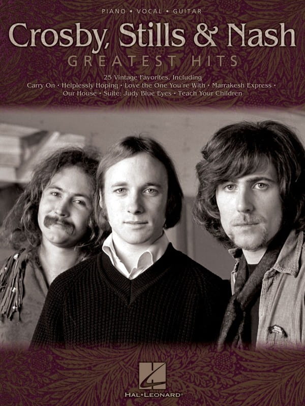 Crosby, Stills & Nash: Greatest Hits (PVG) - nuty na fortepian, melodia, akordy gitarowe i słowa
