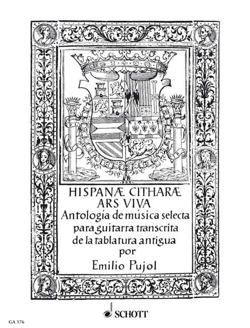 Hispanae Citharae Ars Viva - Anthology of guitar music from old tabulaturas - nuty na gitarę klasyczną - Emilio Pujol