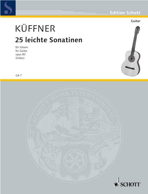 Joseph Kuffner: 25 Leichte Sonatinen op. 80 fur Gitarre - nuty na gitarę klasyczną