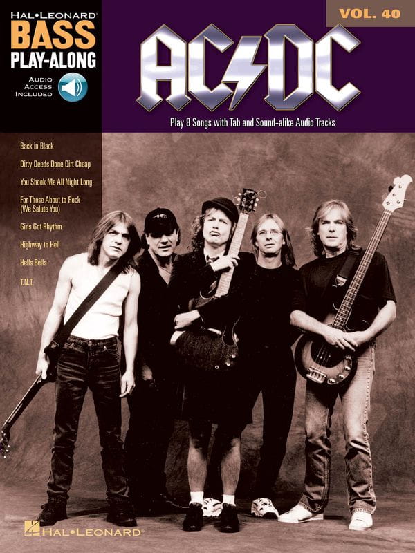 Bass Play-Along Volume 40: AC/DC (+ audio online) - nuty i tabulatury na gitarę basową
