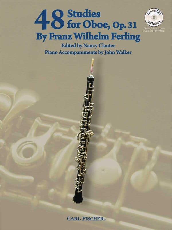 Ferling: 48 Studies for Oboe op. 31 ( + audio online) - Nancy Clauter, John Walker - etiudy na obój i fortepian
