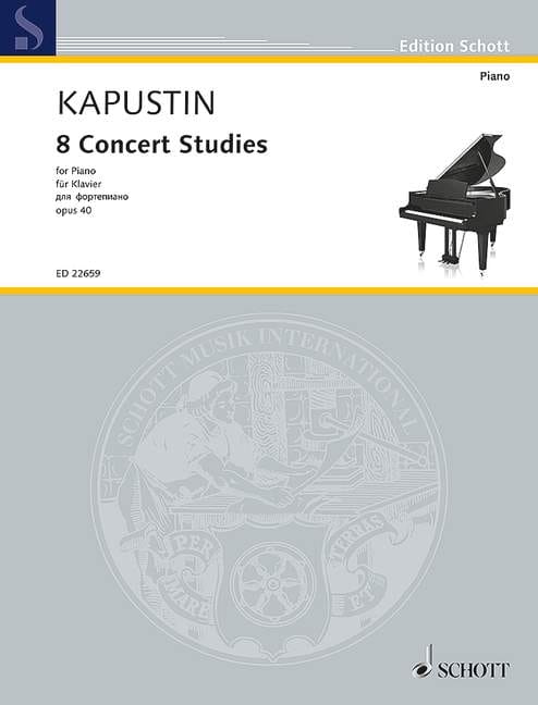 Nikolai Kapustin: 8 Concert Studies op. 40 for piano - nuty na fortepian