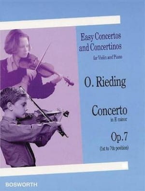 Concerto e-moll op. 7 na skrzypce i fortepian - Oscar Rieding - nuty na skrzypce i fortepian