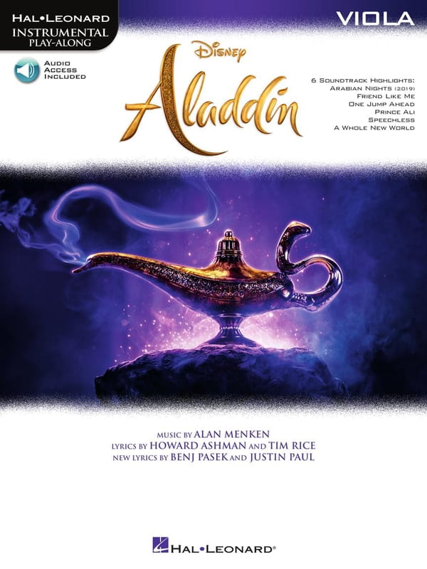 Aladdin (Aladyn 2019): Viola (+ audio online) - Alan Menken - nuty na altówkę