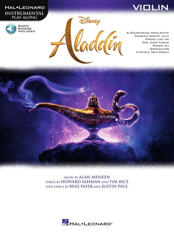 Aladdin (Aladyn 2019): Violin (+ audio online) - Alan Menken - nuty na skrzypce
