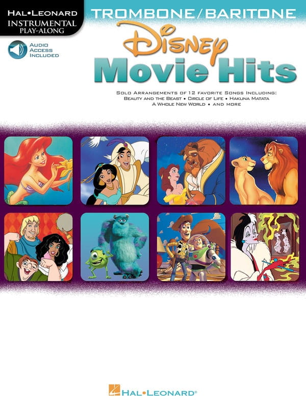 Disney Movie Hits: Trombone (+ audio online) - nuty na puzon