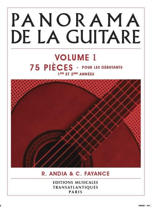 Panorama De La Guitare Volume 1 - Rafael Andia - 75 utworów dla początkujących - nuty na gitarę klasyczną