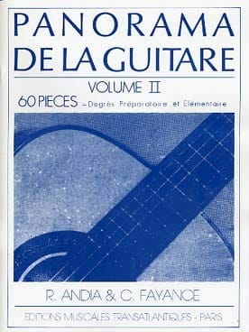 Panorama De La Guitare Volume 2 - Rafael Andia - 60 utworów dla początkujących - nuty na gitarę klasyczną