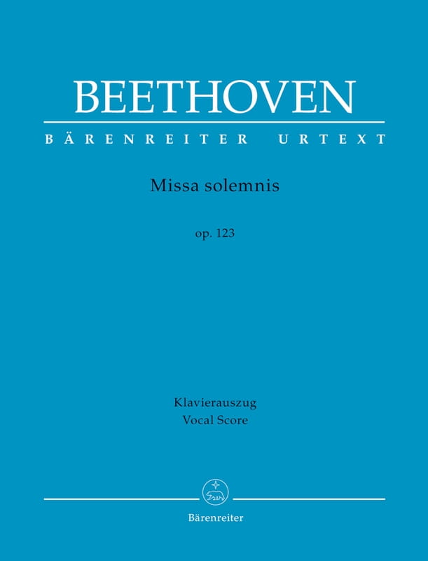Ludwig van Beethoven: Missa Solemnis op. 123 - Msza uroczysta D-dur Beethovena - nuty na chór i orkiestrę - wyciąg fortepianowy