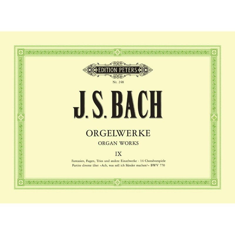 Jan Sebastian Bach - Orgelwerke IX - Dzieła organowe tom 9