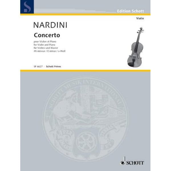 Pietro Nardini - Koncert e-moll - nuty na skrzypce z fortepianem