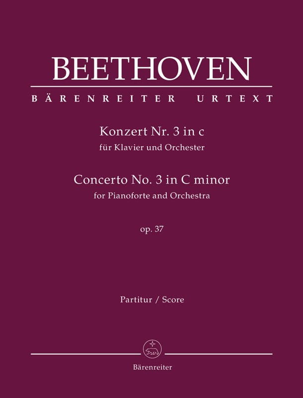 Ludwig van Beethoven: Concerto No. 3 in C minor for Pianoforte and Orchestra op. 37 - III koncert fortepianowy c-moll Beethovena - nuty na fortepian i