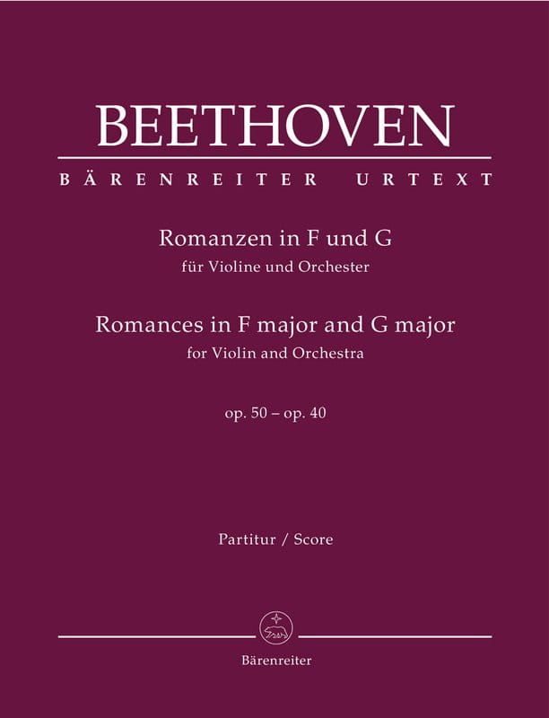 Ludwig van Beethoven: Romances in F major and G major for Violin and Orchestra - Romans F-dur op. 50 i Romans G-dur op. 40 na skrzypce i orkiestrę - p