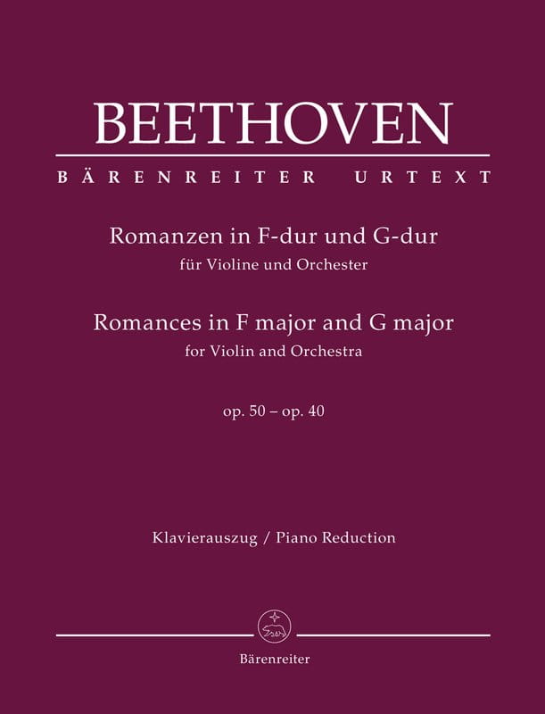 Ludwig van Beethoven: Romances in F major and G major for Violin and Orchestra - Romans F-dur op. 50 i Romans G-dur op. 40 na skrzypce i fortepian
