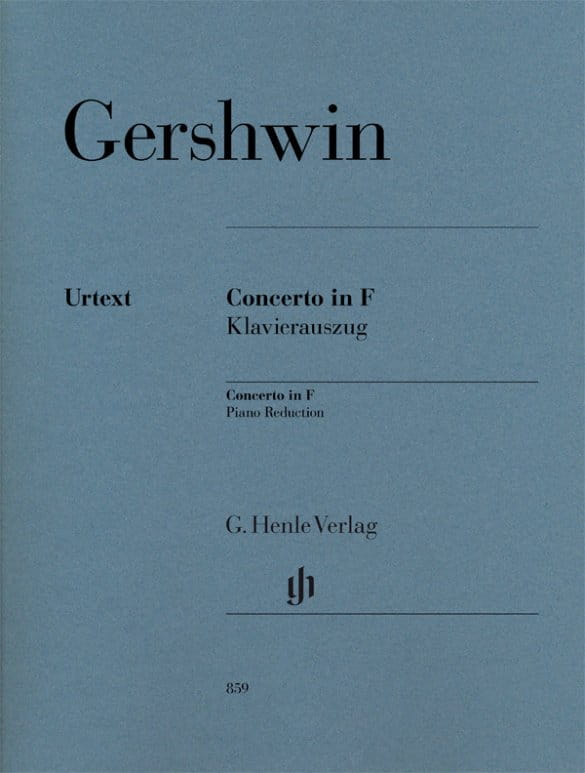 George Gershwin: Concerto in F major for Piano and Orchestra - koncert fortepianowy F-dur - nuty na dwa fortepiany