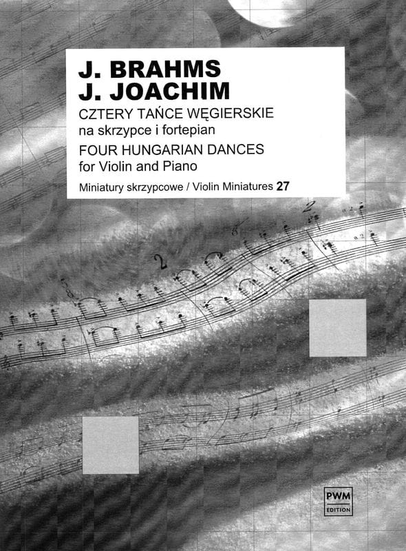 Johannes Brahms, Joseph Joachim: Cztery tańce węgierskie - nuty na skrzypce i fortepian
