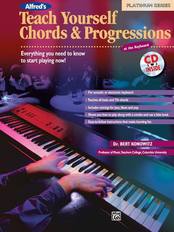 Alfred's Teach Yourself Chords & Progressions - Bert Konowitz (+ płyta CD) - nauka harmonizacji i progresji akordów na instrumenty klawiszowe
