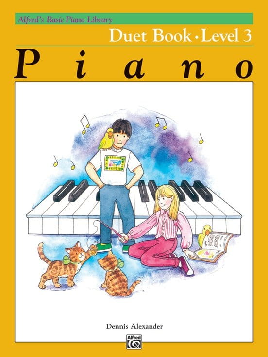 Dennis Alexander: Alfred's Basic Piano Library - Duet Book Level 3 - nuty na duety fortepianowe dla ucznia i nauczyciela