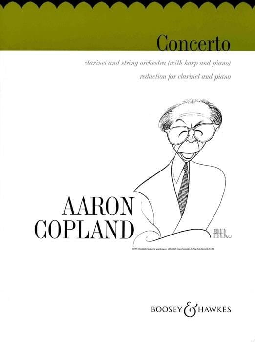 Aaron Copland: Clarinet Concerto - nuty na klarnet i fortepian