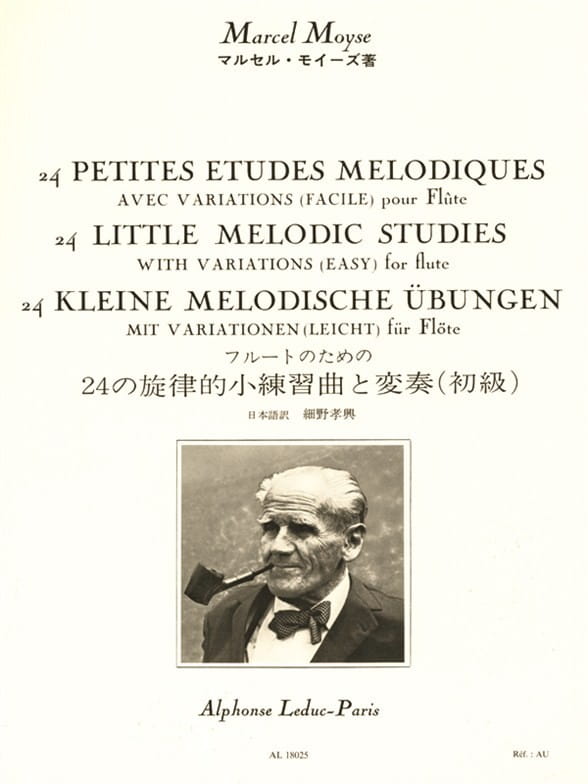 Marcel Moyse: 24 Little Melodic Studies with Variations for Flute - nuty na flet poprzeczny