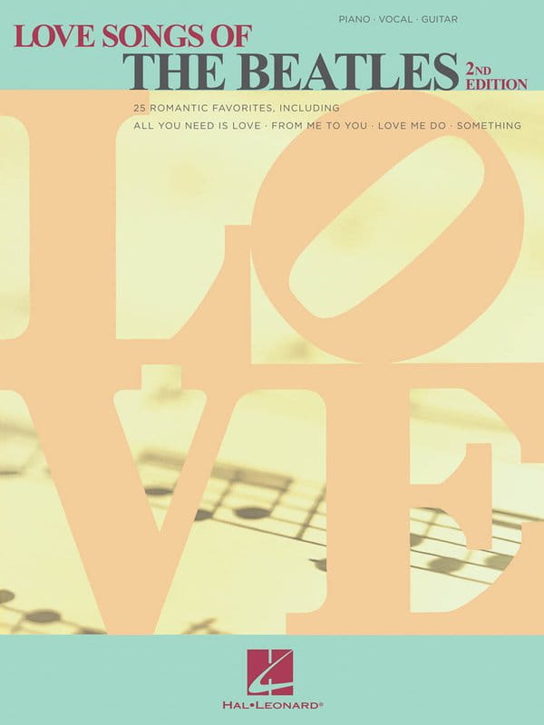 Love Songs of The Beatles - 25 romantic favorites (PVG) - nuty na fortepian, melodia, akordy gitarowe i słowa
