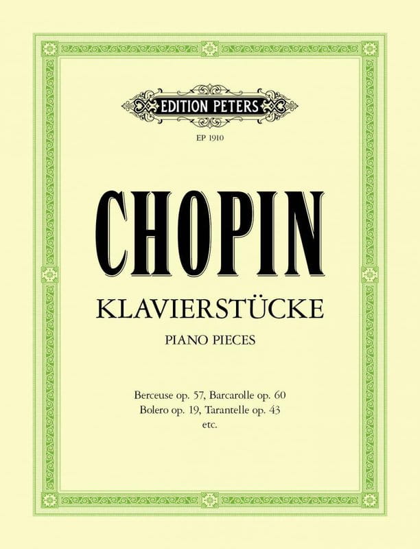 Fryderyk Chopin: Klavierstucke - różne utwory fortepianowe - nuty na fortepian