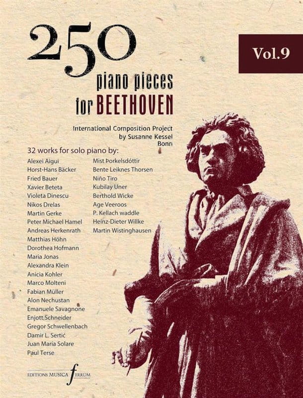 250 Piano Pieces For Beethoven Volume 9 - 32 works for solo piano - nuty na fortepian