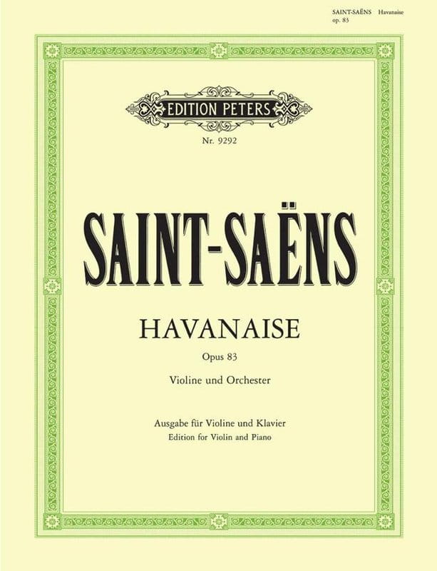 nuty na skrzypce: Camille Saint-Saens: Havanaise op. 83 for Violin and ...