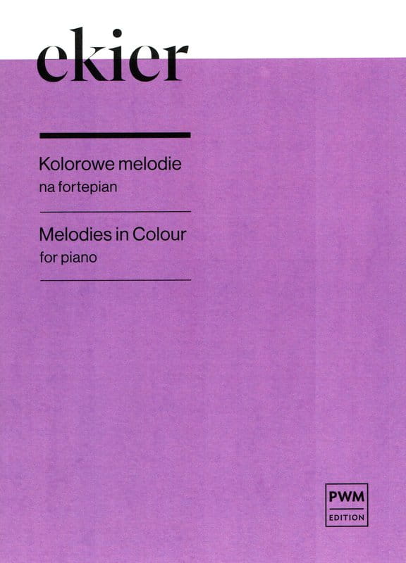 Jan Ekier: Kolorowe melodie na fortepian - nuty na fortepian