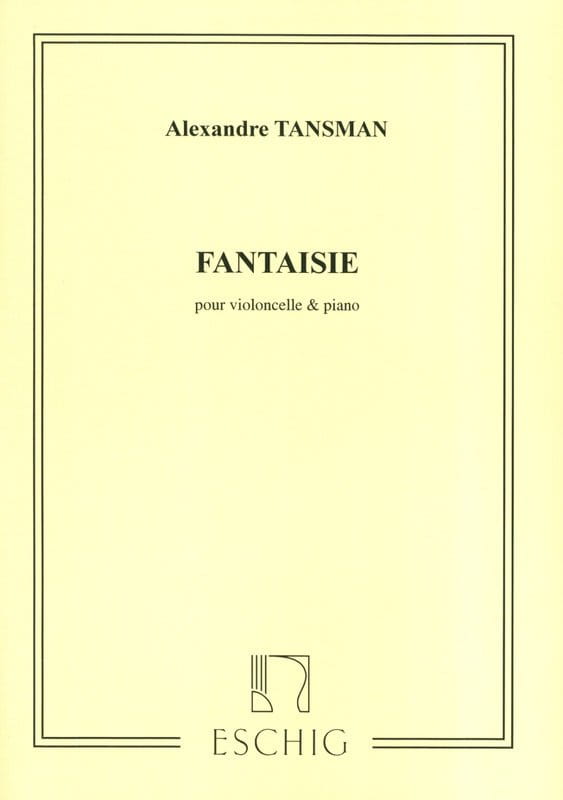 Alexandre Tansman: Fantaisie pour Violoncelle et piano - nuty na wiolonczelę z fortepianem