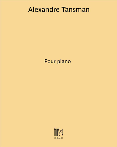 Alexandre Tansman: Album d'Amis Piano - neuf miniatures pour piano - nuty na fortepian