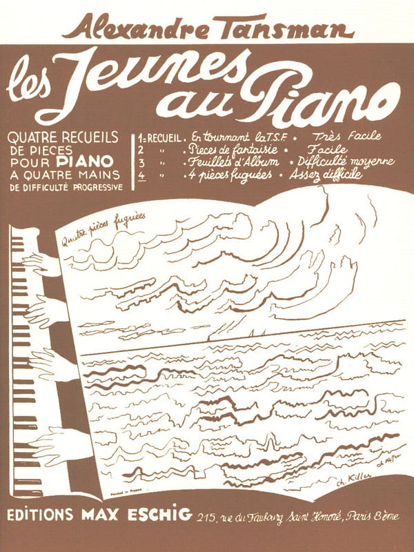 Alexandre Tansman: Les jeunes au piano 3 - Feuillets d’album - nuty na fortepian na cztery ręce