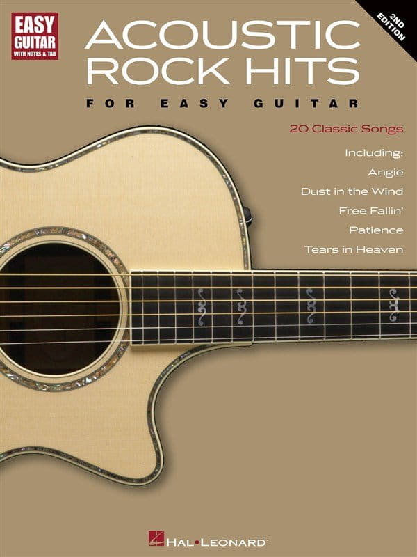 Acoustic Rock Hits For Easy Guitar - nuty na gitarę klasyczną - łatwe opracowanie