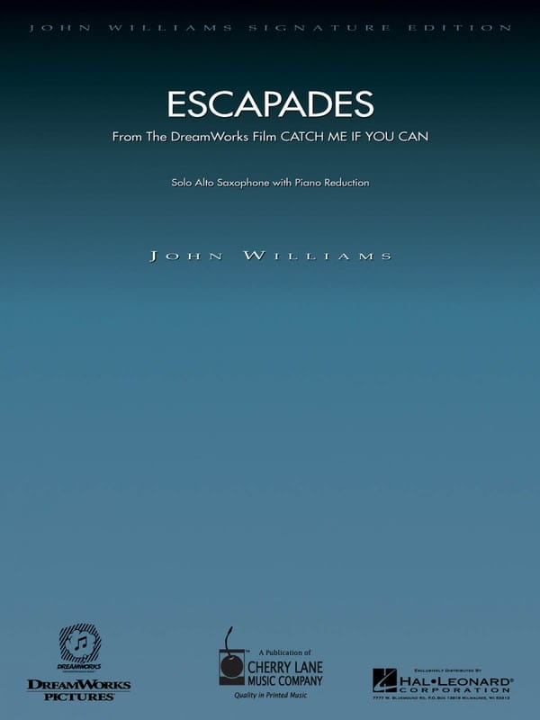 John Williams: Escapades (from Catch Me If You Can) for Alto Saxophone with Piano Reduction - nuty na saksofon altowy z fortepianem