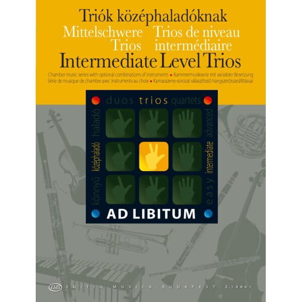Ad Libitum. Intermediate Level Trios - Soós András - utwory na tria kameralne średniozaawansowane