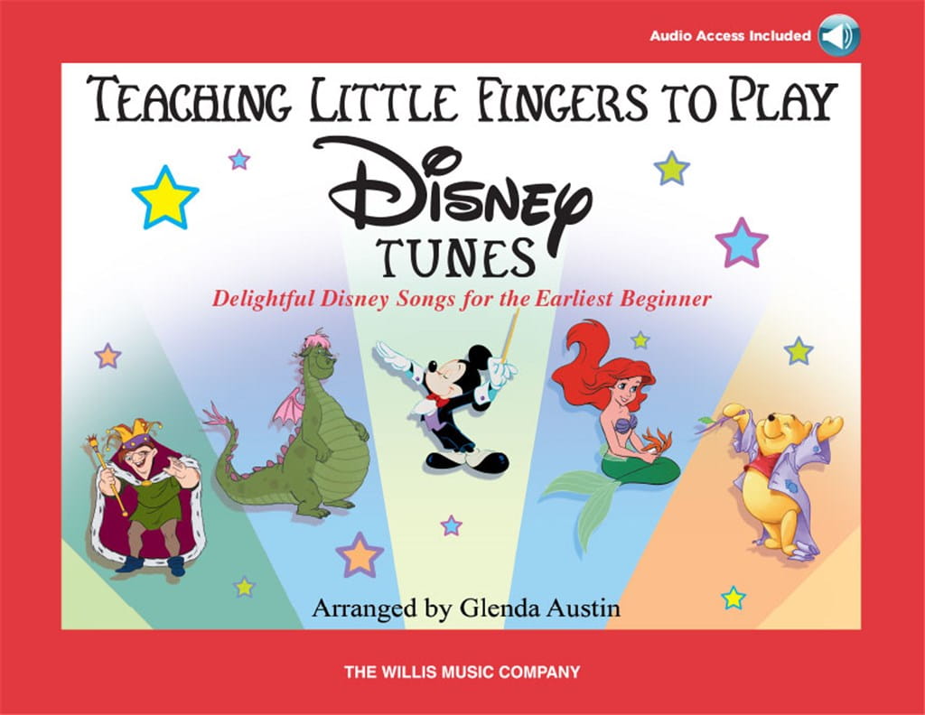 Glenda Austin: Teaching Little Fingers To Play Disney Tunes (+ kod audio online)- łatwe nuty na fortepian