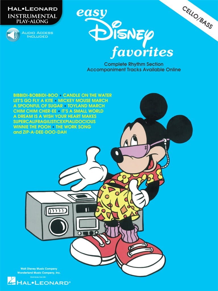 Easy Disney Favorites for Cello or Double Bass (+ audio online) - nuty na wiolonczelę lub kontrabas