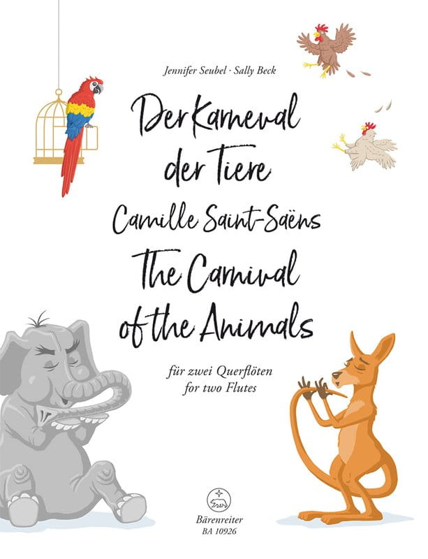 Camille Saint-Saens: The Carnival of the Animals for two Flutes - Camille Saint-Saens - Karnawał zwierząt - nuty na duet fletowy