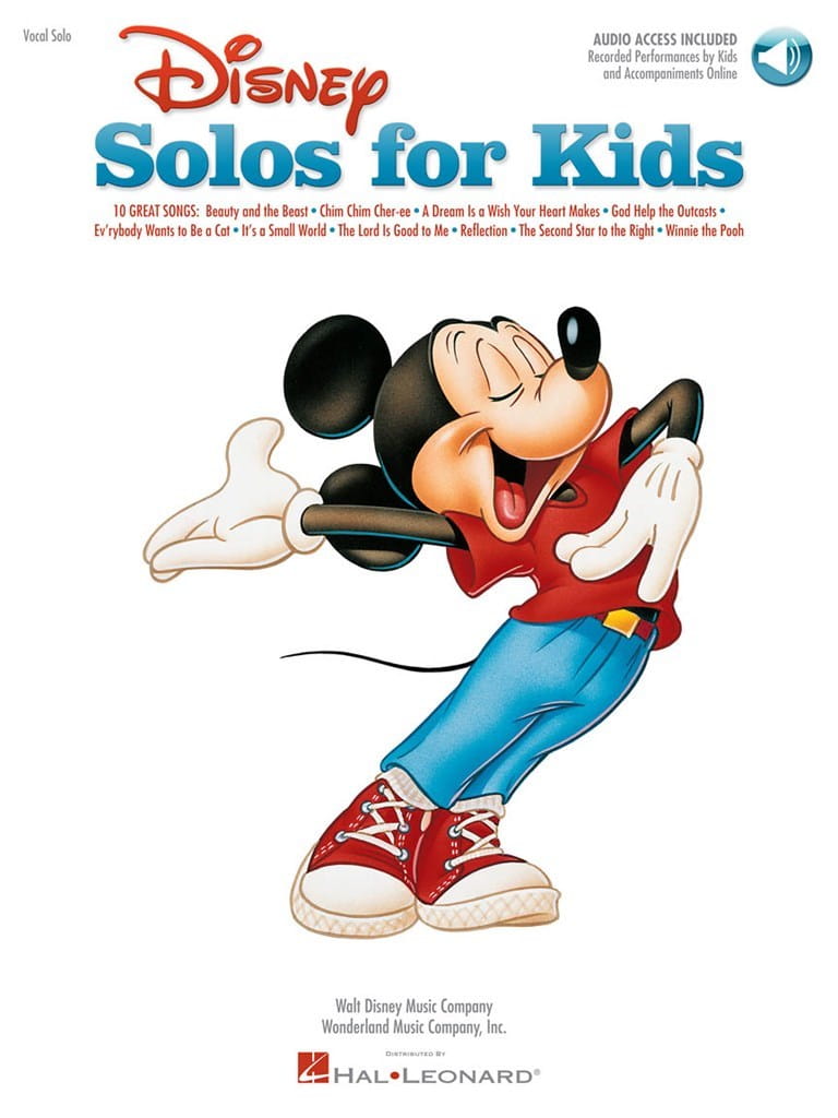 Disney Solos For Kids - piosenki Disneya opracowane dla dzieci do śpiewania i grania (+ audio online)
