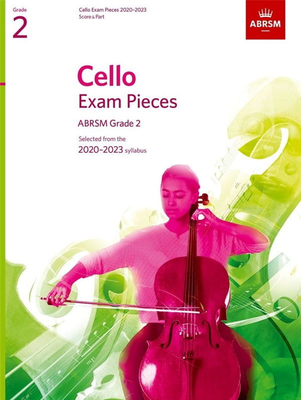 Cello Exam Pieces - ABRSM Grade 2 - 2020-2023 - Score & Part - nuty na wiolonczelę z fortepianem