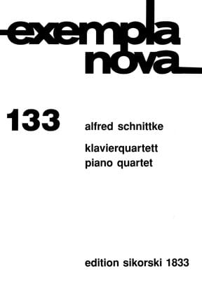 Alfred Schnittke: Piano Quartet - nuty na kwartet fortepianowy - skrzypce, altówkę, wiolonczelę i fortepian